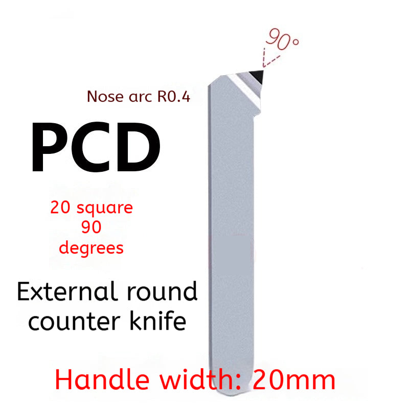 1163-PCD diamond turning tool cylindrical plane super bright CBN boron nitride tool 20 square 60/90 degrees gemstone knife non-standard Shandong Denso Pricision Tools Co.,Ltd.